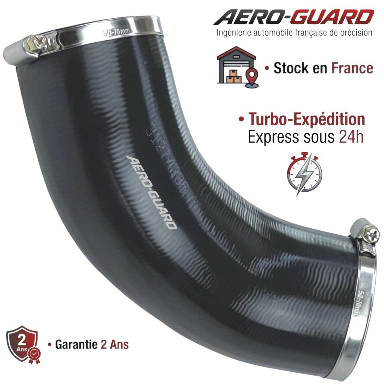 Durite de suralimentation étanche pour Volvo XC60 D5 avec bague en silicone 31274235