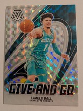 2023-24 Panini Mosaic - LaMelo Ball Give and Go  Silver Prizm #13 Hornets 