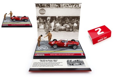 1961 Ferrari 156 F1 Winner Gp Italia Phil Hill Pit Stop 1:43 Model BRUMM