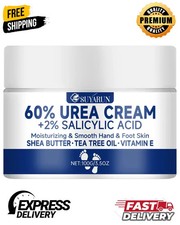 SUYARUN 60% Crema para pies de urea para talones agrietados y piel seca - Hidratación intensiva