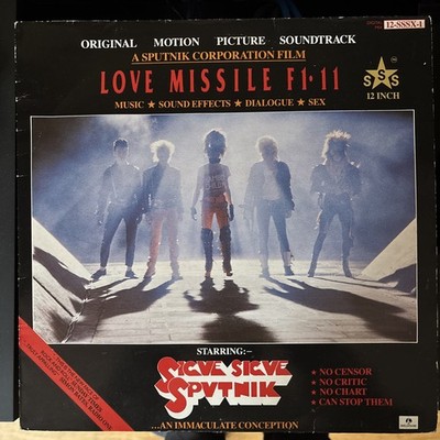 Sigue Sigue Sputnik Love Missile F1-11 Original Motion Picture Ex + band posters