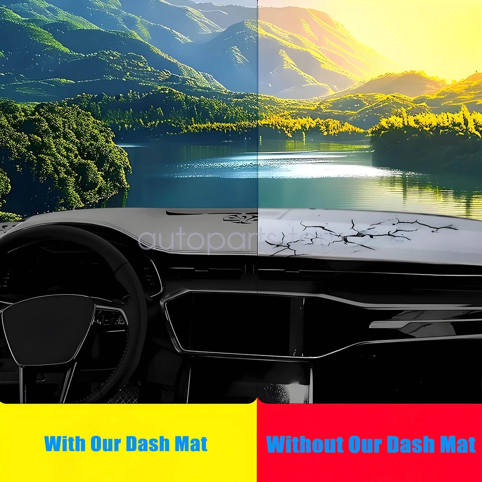 Cubierta de tablero de cuero negro para BMW 650Ci 650i 2004-2010 Foto 3 de 4