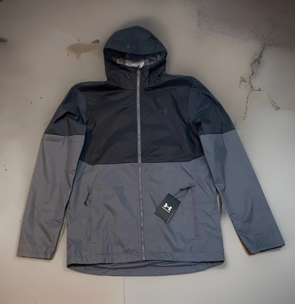 Under Armour Storm Colorblock Rain Jacket Windbreaker New W/Tags Men’s L
Opens in a new window or ta