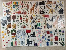 Lot of 24 Strips  Sheets of Creative Memories Scrapbook Stickers, Some Vintage