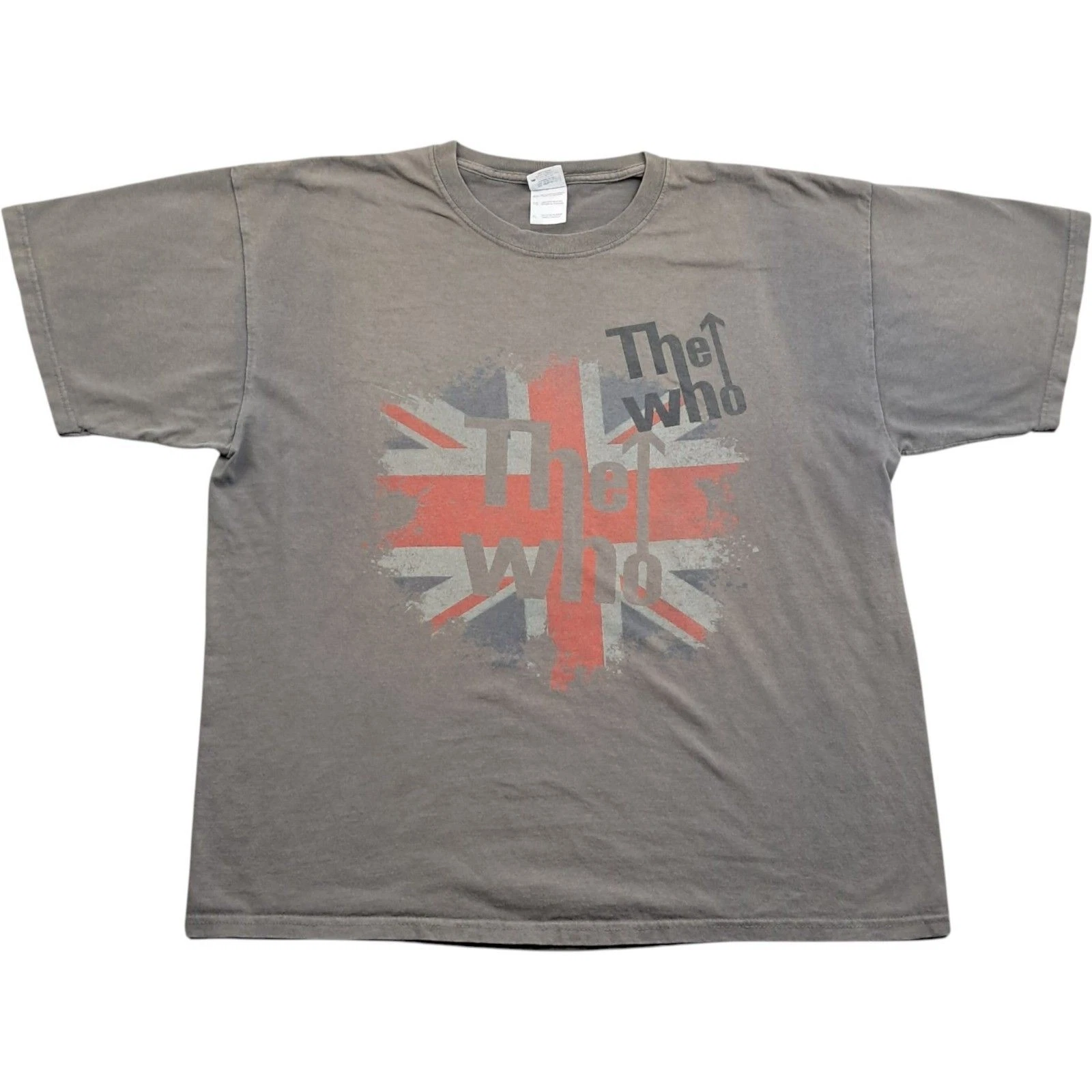 The Who T Shirt Extra Large Men's Grey Cotton Vintage Band Graphic Mod