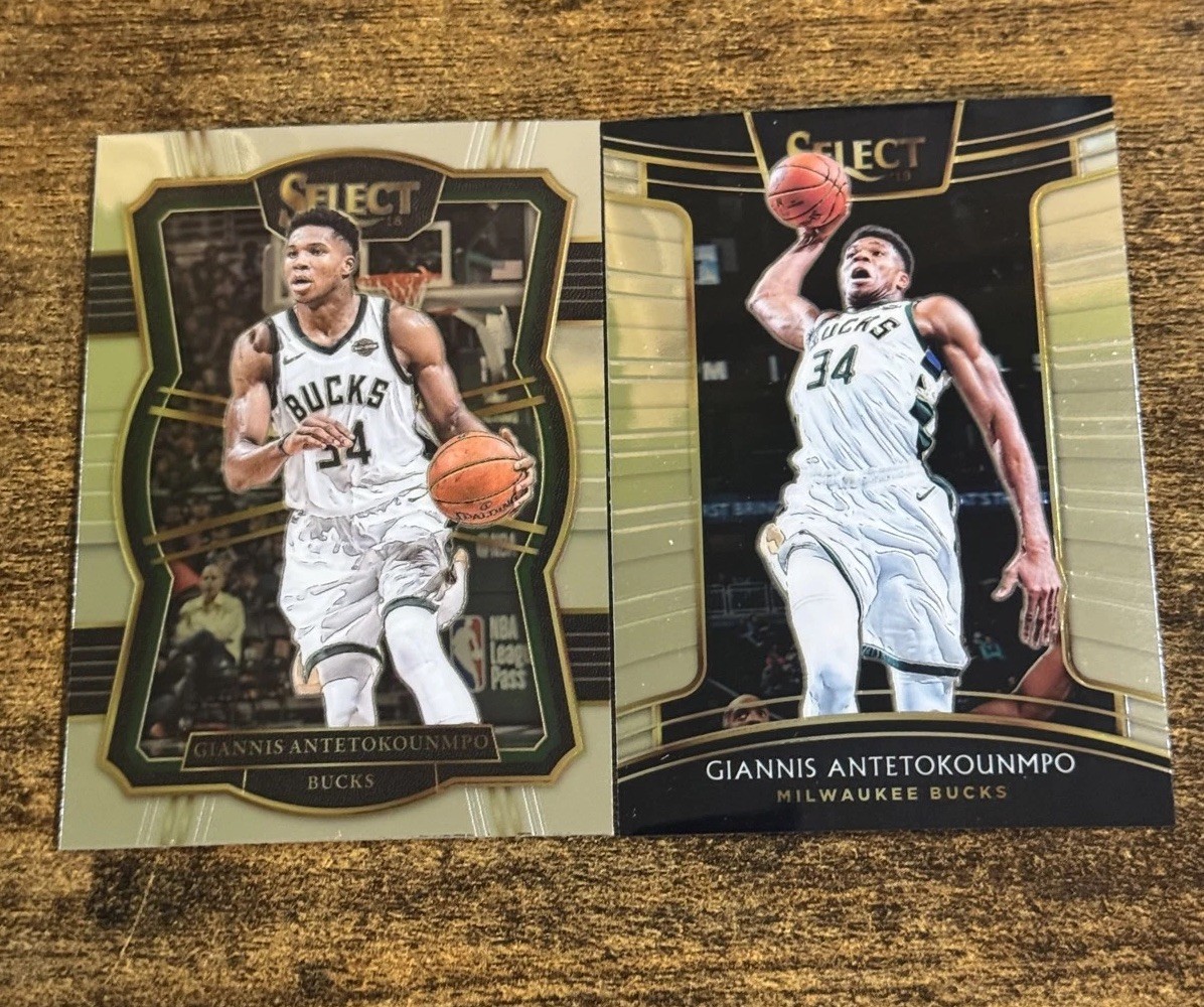 2017-18 2018-19 Panini Select Concourse Giannis Antetokounmpo Bucks Free Ship