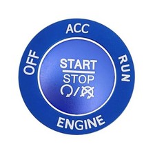 Push Start Stop Button Cover Trim for 2015-2021 Dodge Challenger Dodge RAM Blue