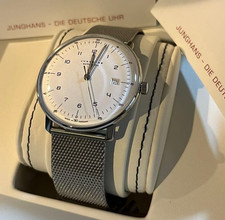 Orologio Uomo Junghans Max Bill Automatico Quadrante Bianco Cristallo Zaffiro di JP
