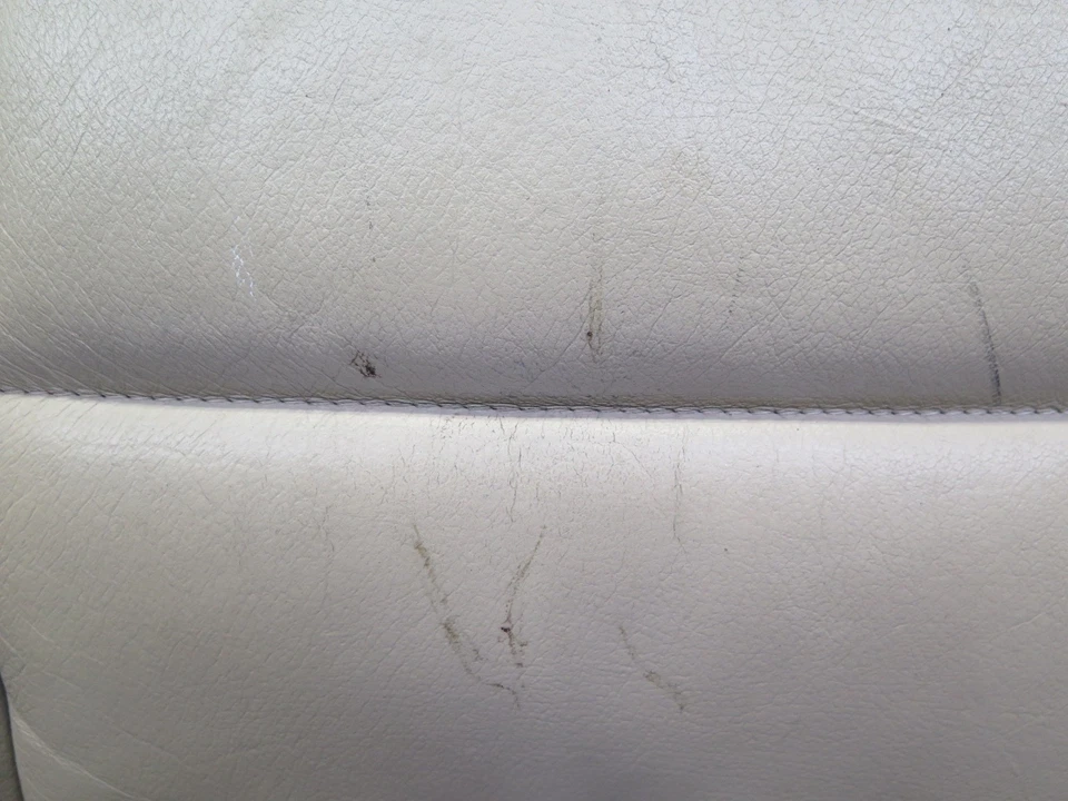 01-06 BMW E46 330ci CONVERTIBLE FRONT RIGHT SEAT UPPER LEATHER CUSHION BEIGE OEM - Image 4 of 4