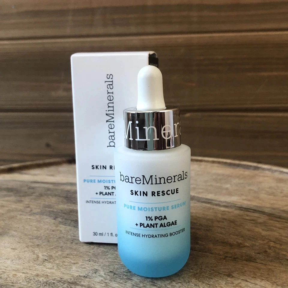 BAREMINERALS Skin Rescue Fresh Potent Pure Moisture Serum 1 oz -30 ml NUEVO Foto 2 de 4