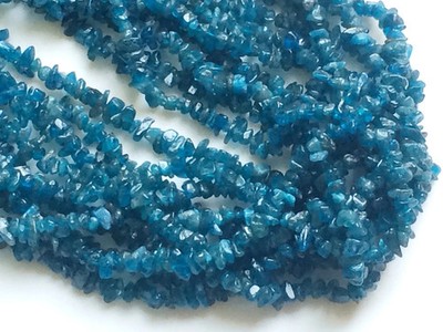 4-6mm Neon Apatite Chips, Neon Apatite Beads, Natural Neon Apatite Chip, Apatite
