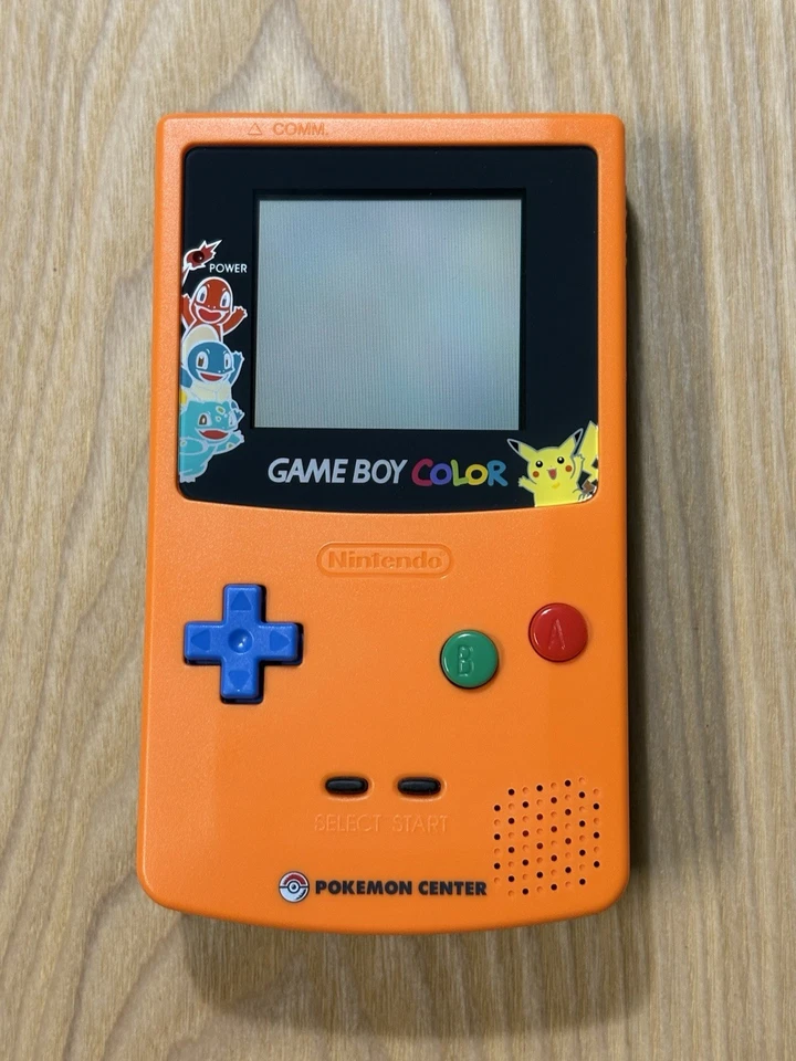 Nintendo Game Boy Color Custom Pokémon Center Style Orange Console Tested Japan - Image 4 of 4
