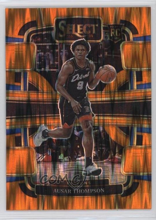 2023-24 Panini Select Concourse Orange Flash Prizm Ausar Thompson #95 2l4