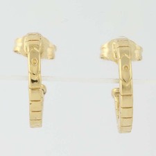 New Small Hoop Earrings - Sterling Silver Gold Plated Pierced 14.7mm