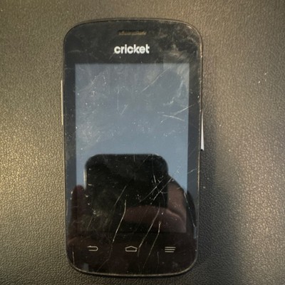 Cricket Z669 Black Bar Phone - Used Untested As Is Parts, Cracked Screen