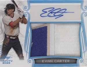 Evan Carter 直筆サイン エバンカーター mlb auto On-Card Autograph