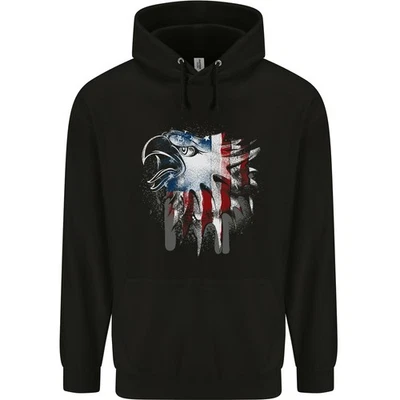 Hoodie Enfant Avec Drapeau Des Étoiles Et Des Rayures USA - Photo 1/2