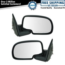 Pair Manual Rh Lh Side View Mirrors For 99-07 Chevy Silverado Gmc Sierra 1500