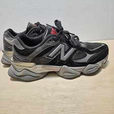 New Balance 9060 Black Castlerock Grey Red Mens Sneakers U9060BPM Size 8M