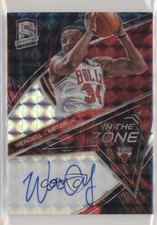 2019-20 Spectra In the Zone Interstellar Prizm 38/49 Wendell Carter Jr Auto 00h9
