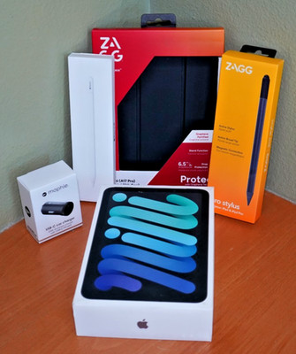 New Sealed iPad mini A17 Pro Space Gray 128GB MXN63LL/A Model A2993 Wi-Fi Bundle