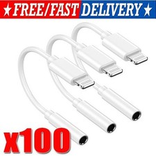 For iPhone Headphone Adapter Jack 8Pin to 3.5mm Aux Cord Dongle Converter lot
