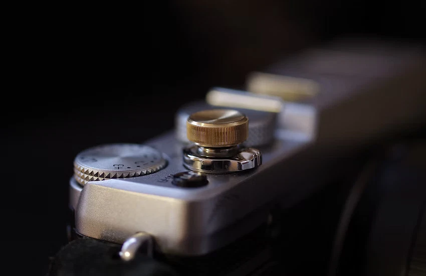 NANIGASHI Camera Shutter Release Button Brass Base finish Large Made in Japan L - Image 2 of 4