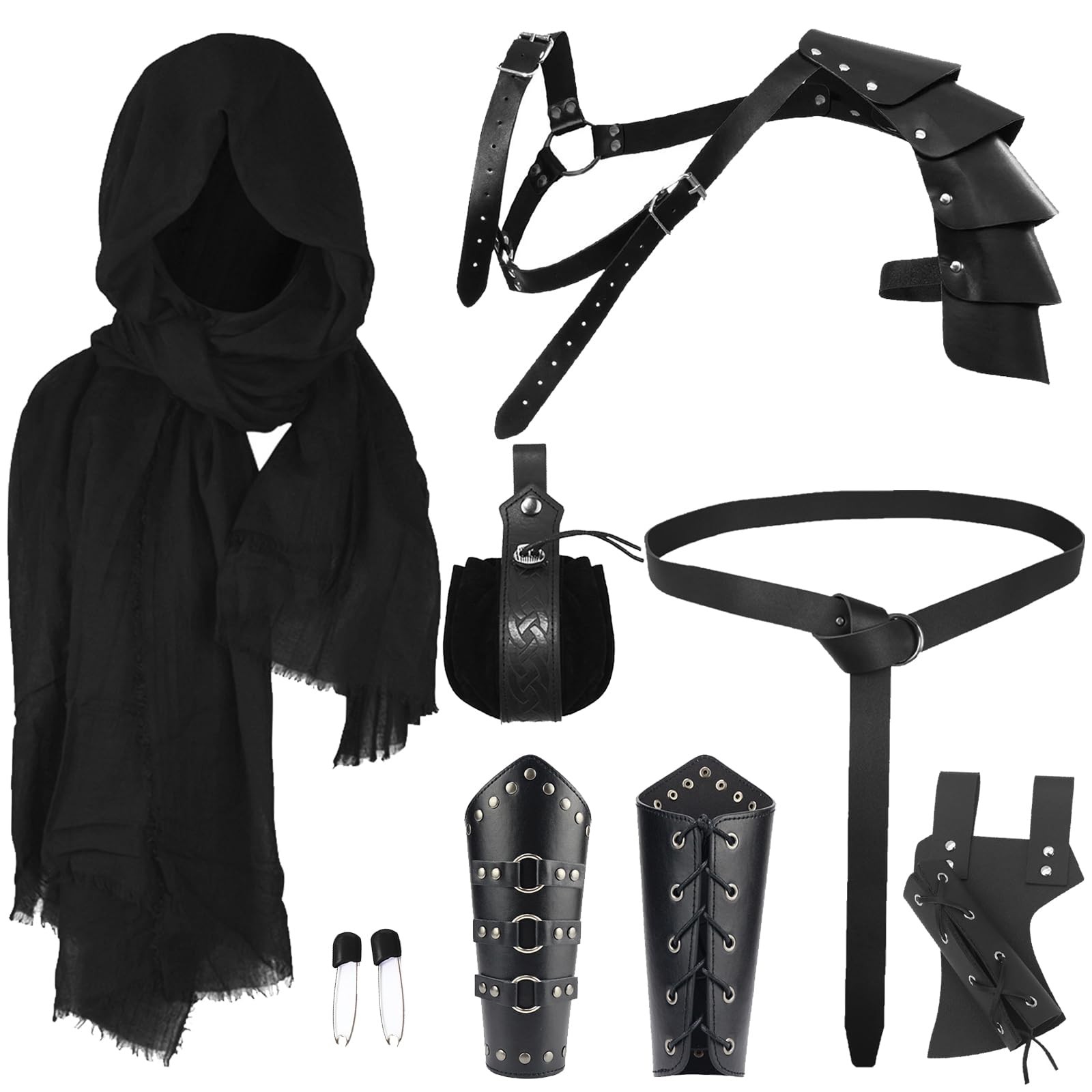 Costume de Chevalier Médiéval de 7 Pièces avec Armure en Mousse et Épée Jouet pour Enfant