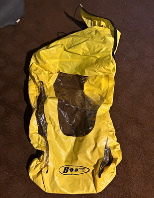 BOB Gear Weather Shield Rain Cover for Single Jogging Stroller, Yellow/Clear