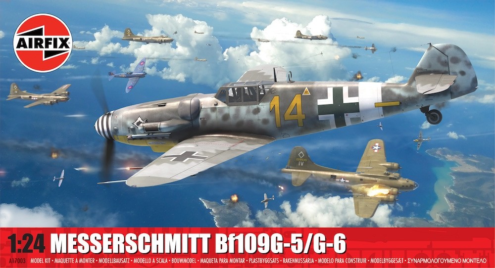 Airfix A17003 Messerschmitt Bf109G-5/6 Aircraft 1:24 Scale Model Kit Classic - Image 4