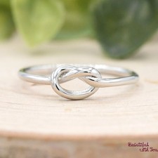 Love Knot Ring, True Lover's Knot Promise Ring Womens, Knot Ring for Girlfriend