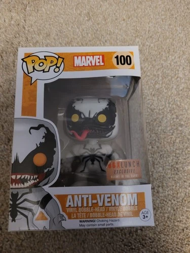 Funko Pop! Vinyl Marvel Anti-Venom #100 Glow in the Dark Box Lunch Exclusive