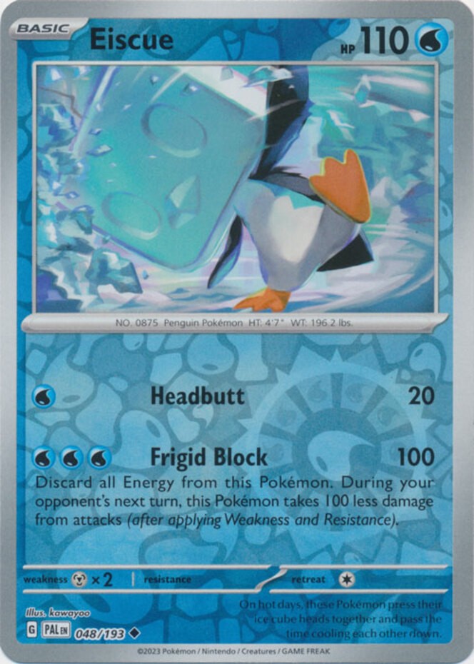 Eiscue - 048/193 - Uncommon - Reverse Holo - Near Mint