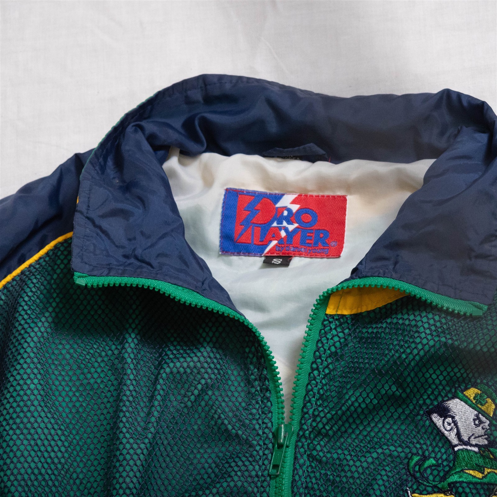 Notre Dame Fighting Irish Wildly Vintage 1980s Pro Player Fishnet Jacket Small image 2