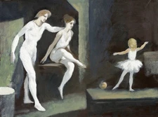 Oil painting/sketch by Harry Carmean 1994