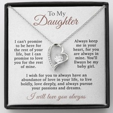 To My Daughter Necklace, Daughter Father Necklace, Daughter Gift From Dad