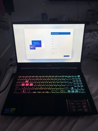 MSI Katana 15 HX B8M Gaming Laptop Intel Core i7 NVIDIA GeForce RTX RGB Keyboard