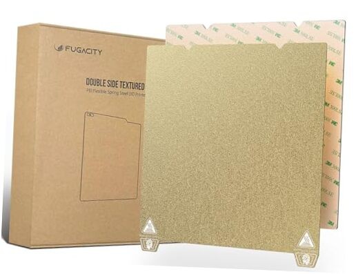 Double Side Textured PEI Sheet 235×235mm Double Textured Golden( With Notches)