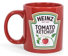 Heinz Ketchup Logo "Worth The Wait" Ceramic Coffee Mug | Holds 16 Ounces