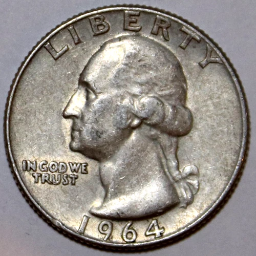 1964-D Washington Quarter - 90% Silver - Extra Fine - #1298EA