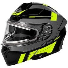 Castle CX935 Raid Electric Shield Modular Snow Helmet Gloss Hi-Vis/Charcoal LG