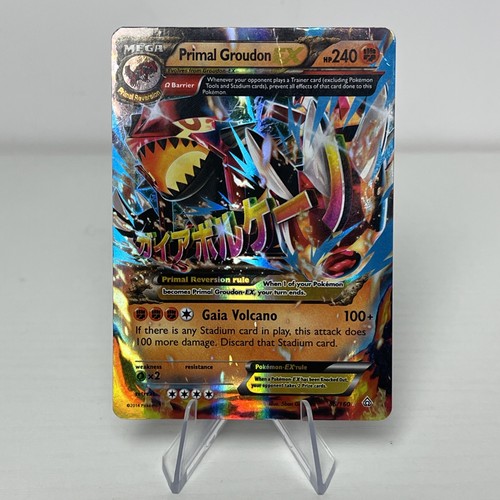 2015 Pokemon XY Primal Clash #86 Primal Groudon EX HOLO RARE HP