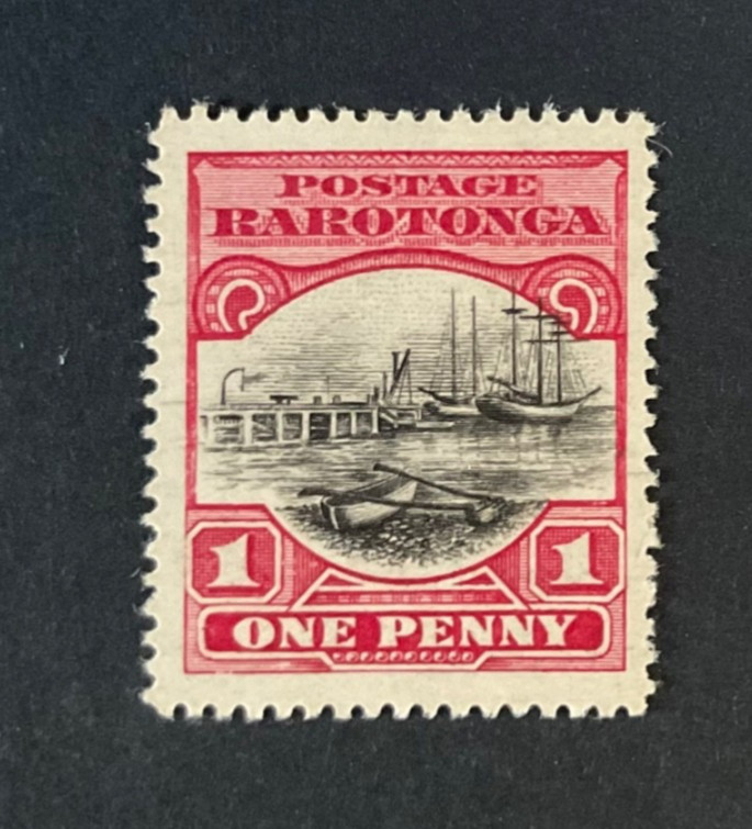 Cook Islands SG 71 with “Flag” off the Derrick