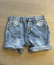 Brandy Melville John Galt Womens Medium Wash Denim Cut Off Shorts Size S