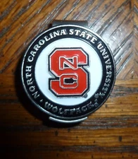 North Carolina State University 1" Golf Ball Marker 2 Sided & Hat clip NCAA