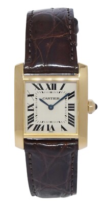 Cartier Tank Francaise Midsize 18k Yellow Gold Ladies Quartz Watch