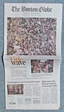 2024 BOSTON CELTICS 18TH NBA TITLE  PARADE ISSUE TITLE WAVE 6-22-24 BOSTON GLOBE
