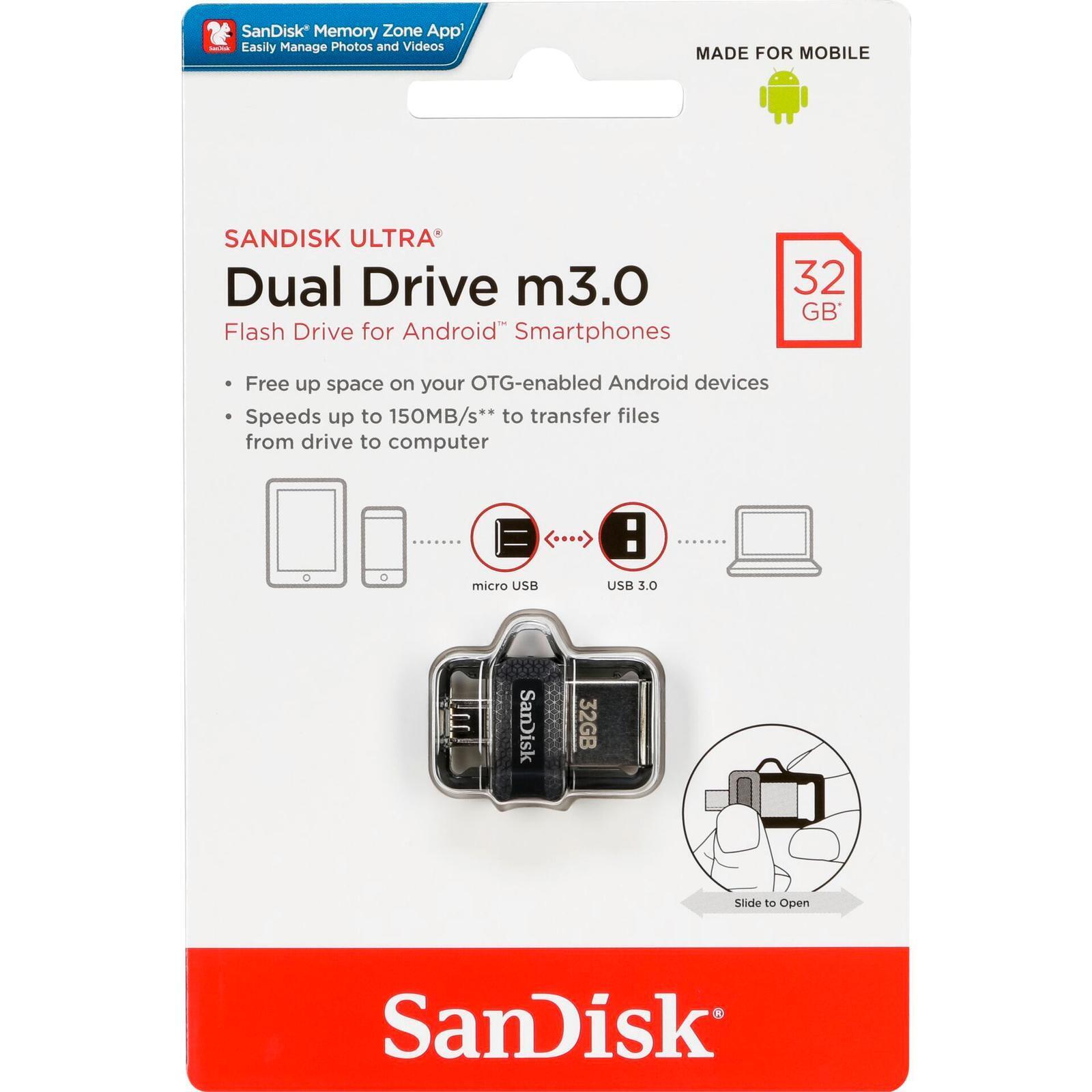 Image of SanDisk Ultra Dual Drive 32GB m3.0 grey&silver SDDD3-032G-G46