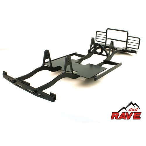 1/10 RAVE 4X4 Model Metal D90 Chassis Rail Frame Bumper on RC Rock Crawler Car - Picture 4 of 12