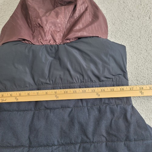 G Star Raw Puffer Vest Mens XL Blue Indigo Herringbone Denim Lined Hooded Street - Picture 13 of 20